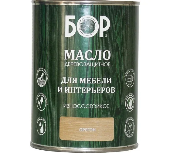 Масло для мебели и интерьеров Бор орегон 1л
