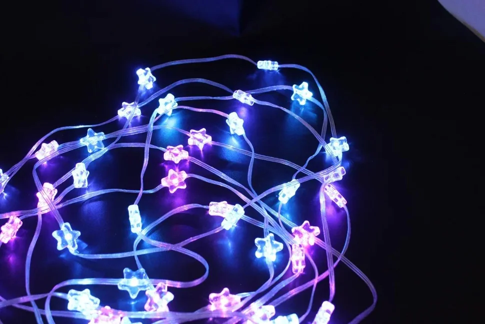 Гирлянда праздничная светодиодная умная "Звезда" 10 м USB 66 LED с управлением через смартфон и ПУ	Фарлайт