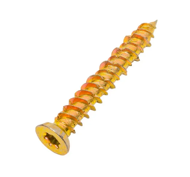 Шуруп по бетону 7,5х132 желтый цинк, шлиц Torx (кор.с ок 40шт) SteelRex