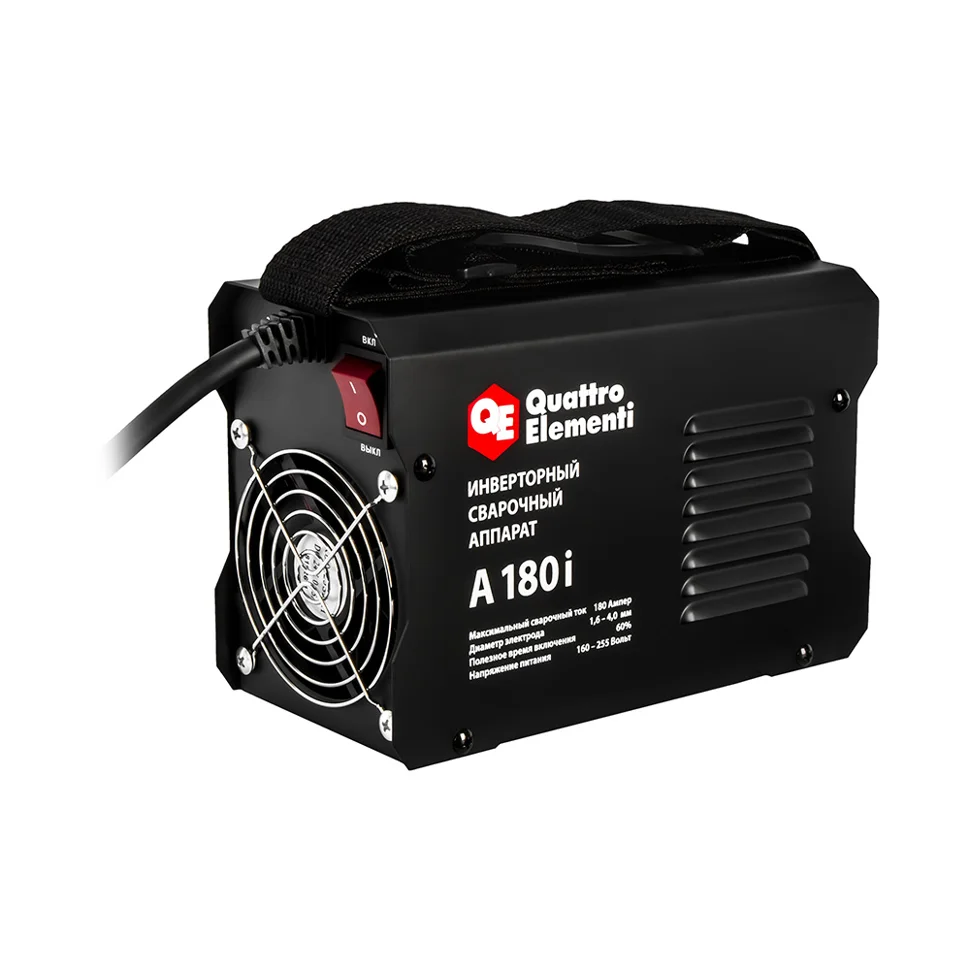 Сварочный аппарат QUATTRO ELEMENTI A 180i (180 А, электроды до 4.0 мм, дисплей)
