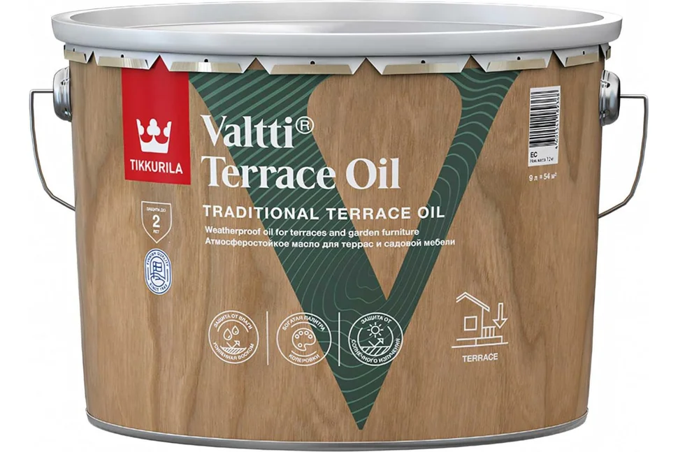 Масло для террас VALTTI TERRACE OIL EC 9 л