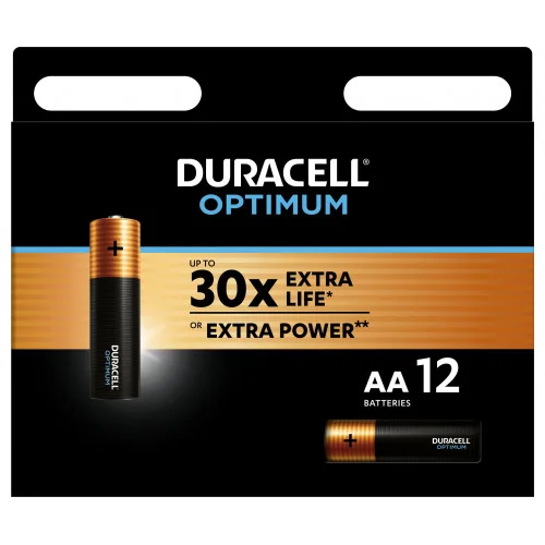 Элемент питания Duracell 5014073 АА алкалиновые 1,5v LR6-12BL Optimum (уп. 12шт)