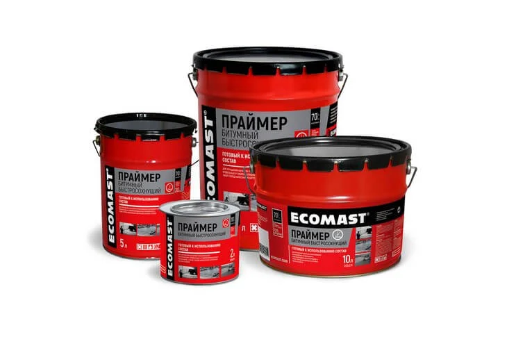 Праймер ECOMAST битумный быстросохнущий 21,5л