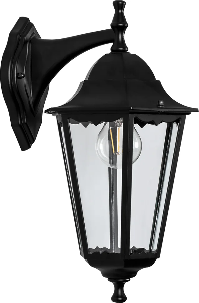 Фонарь уличный Feron 6102, 60W 230V E27 черный