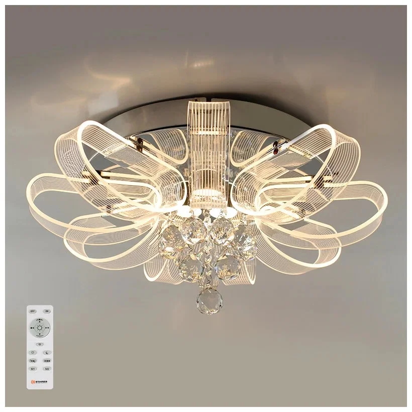 Светильник управляемый светодиодный ITALIKA 60W R-550x260-CHROME/CLEAR-220-IP20