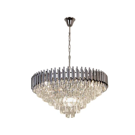 Люстра SANDRA 12хЕ14-750х1000-CHROME/CRYSTAL-220-IP20