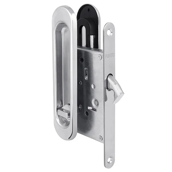 Защелка с ручками PUNTO для раздвижных дверей Soft LINE SL-011 CP