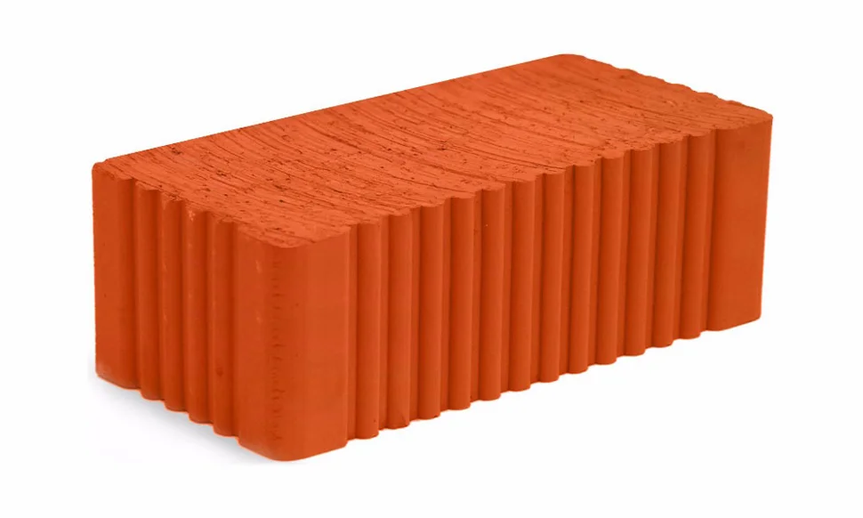 Кирпич полнотелый утолщенный рядовой рифленый М150 Mstera 250х120х88 мм (288 шт/паллет)