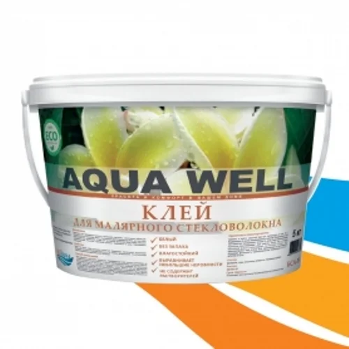 Клей ПВА для малярного стекловолокна Aqua Well 5 кг