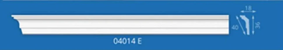 Плинтус потолочный ФОРМАТ 04014E экструзионный 2,0 м