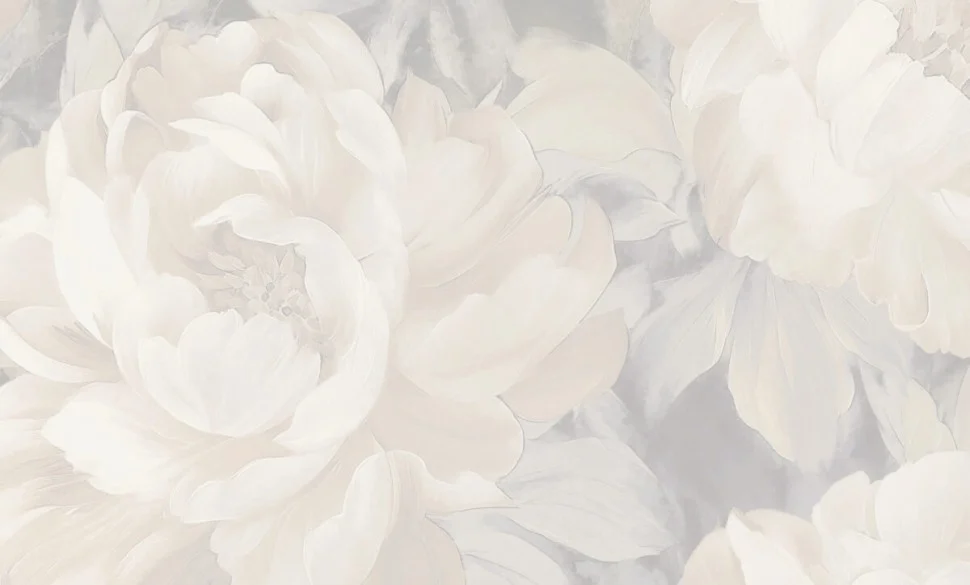 Обои GRANDECO арт.A79401 виниловые горячего тиснения на флизелиновой основе 1,06*10м Пион/Peony декор