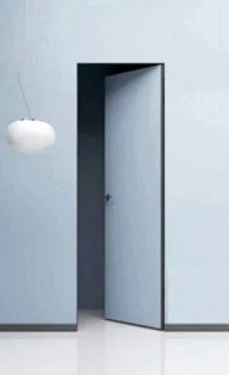 Дверь PROFILO PORTE PX-0 REVERS Invisible под покраску 700*2000, ПР кромка ЧЕРНАЯ с 4-х ст./врезка под 2 петли и замок