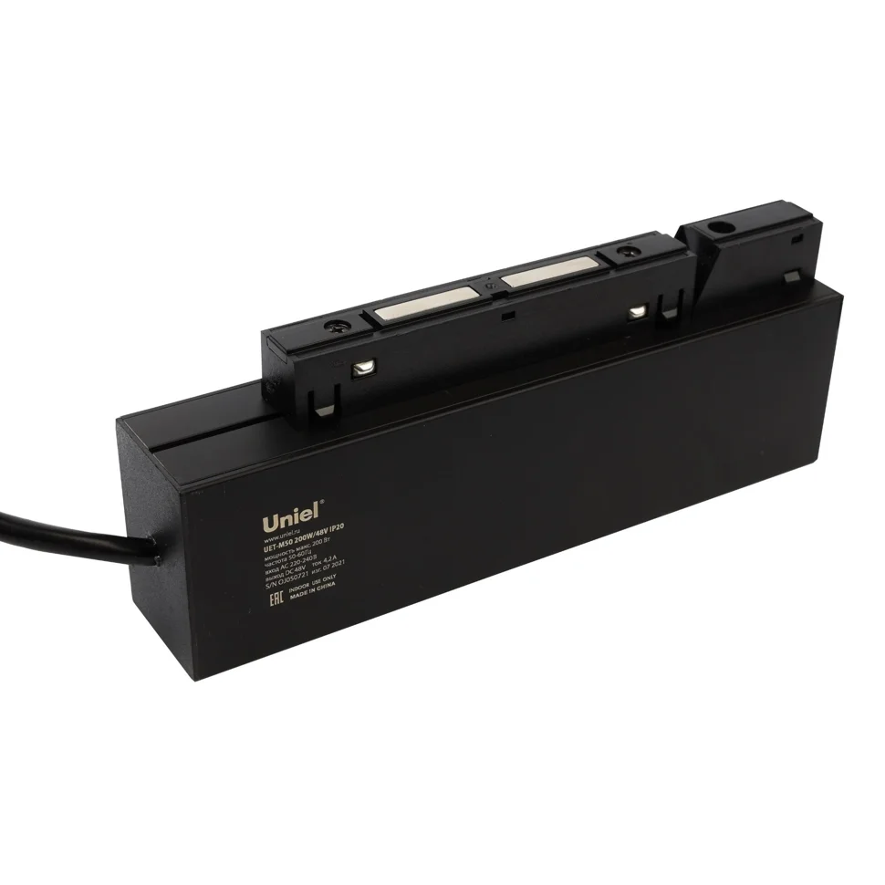 Блок питания для магнитного шинопровода, 200Вт, 48В встраиваемый, UET-M50 200W/48V IP20