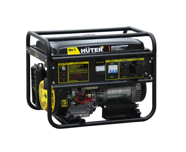 Генератор бензиновый Huter DY11000LX-3-электростартер (380В)