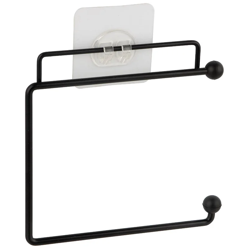 Держатель для туалетной бумаги BLACK (крепление: самоклеящаяся основа)