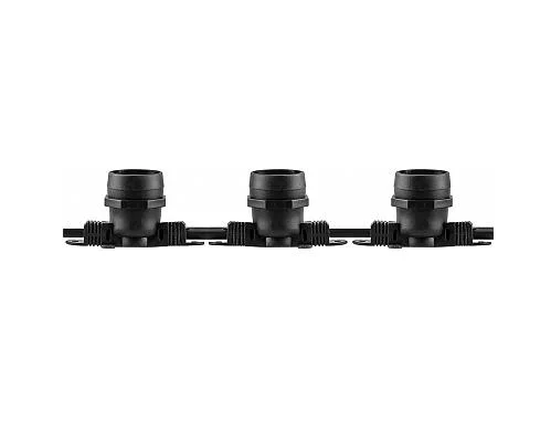 Гирлянда электрическая 230V 100 E27 черный, шаг 50cm, IP 65, (бухта-50м) CL50-50(лампы в компл. не входят) Feron