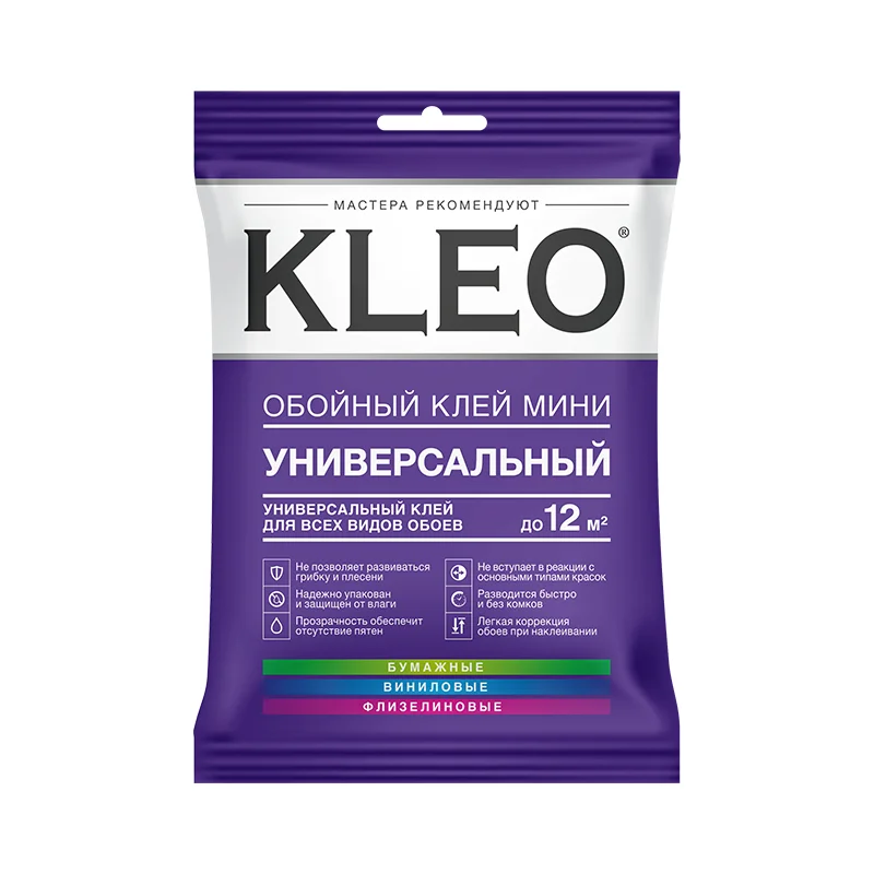 Клей обойный KLEO МИНИ 12 универсальный 60гр Line Optima (до 12кв.м.)