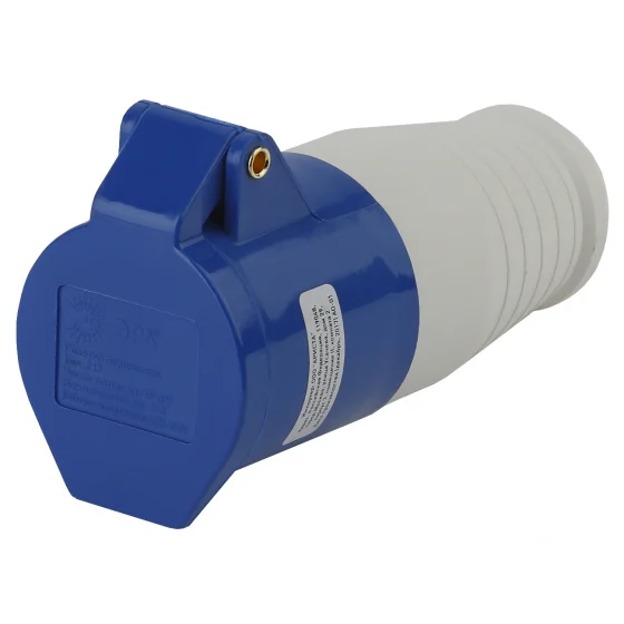 Розетка переносная ЭРА 213 2Р+РЕ 16А 220В IP44, R-16-2P-PE-IP44