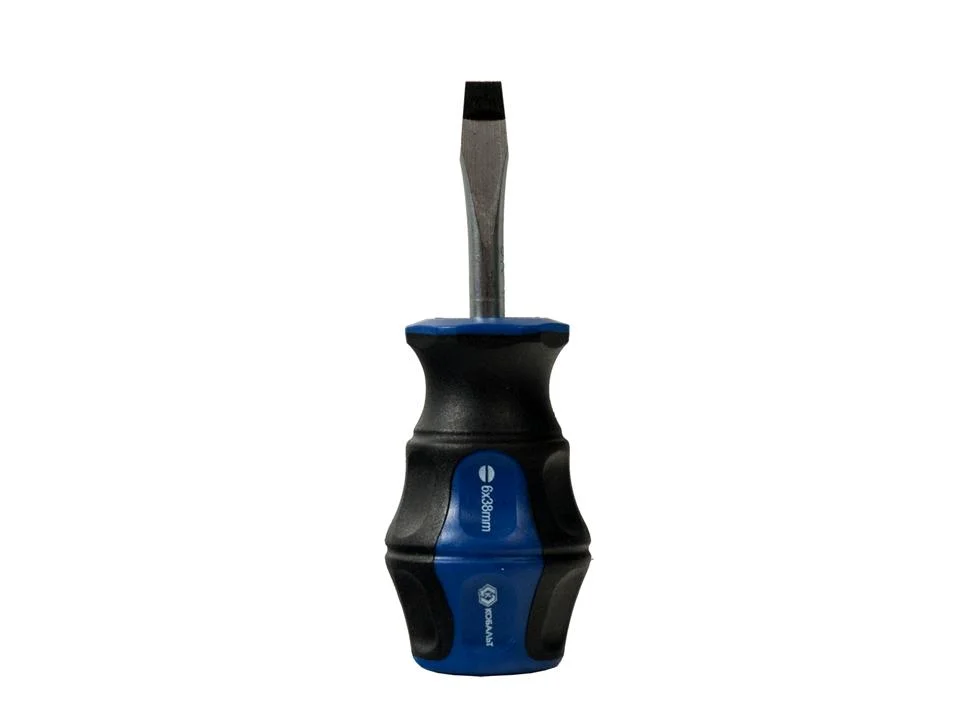 Отвертка плоская SL, 6,0 х 38 мм, КОБАЛЬТ, Ultra Grip, CR-V, двухкомпонентная рукоятка