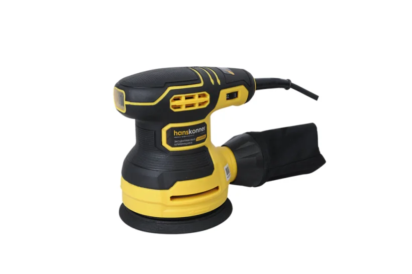 Шлифмашина эксцентриковая Hanskonner, 350Вт, 125мм, 4000-12000об/мин