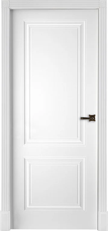 Дверь ДВЕРИ РЕГИОНОВ Богемия глухая 60, эмаль белая RAL 9003