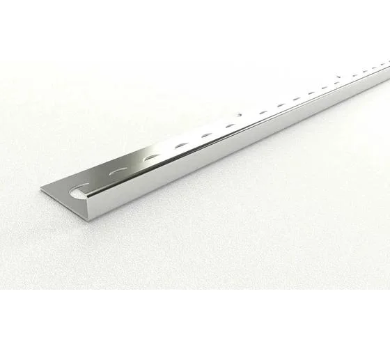 Профиль ЛУКА для кафеля К 6НСП внешний нержавеющая сталь 6мм полированный 2700 мм