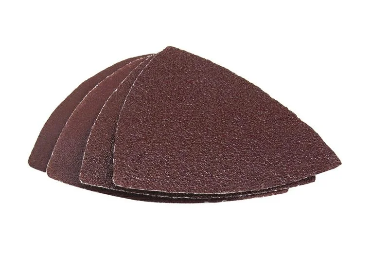 Насадка для МФИ шлиф.листы, дельта, VELCRO БЕЗ отверстий 80 мм, P40, 80, 120, 240, набор 12 шт., ПРАКТИКА
