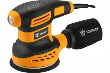 Шлифмашина эксцентриковая сетевая DEKO DKG350
