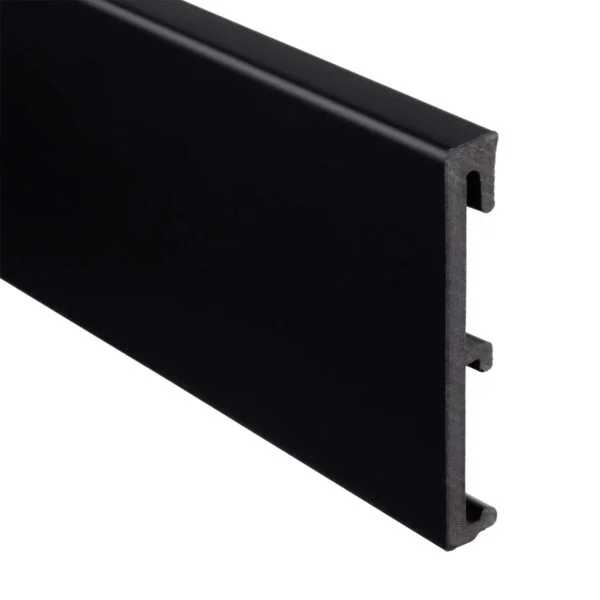 Плинтус SALAG ALPHA Czarny RAL9005 (черный) 100мм ПВХ гибкий 2,4 м