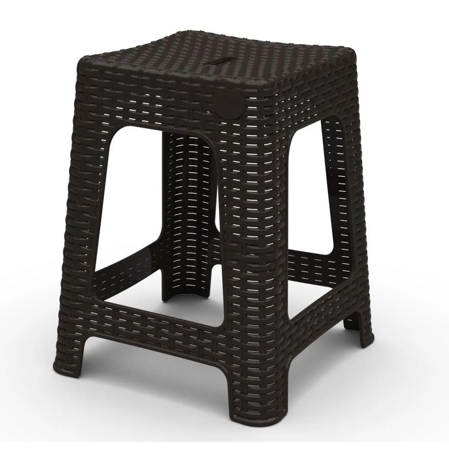 Табурет квадратный Rattan горький шоколад