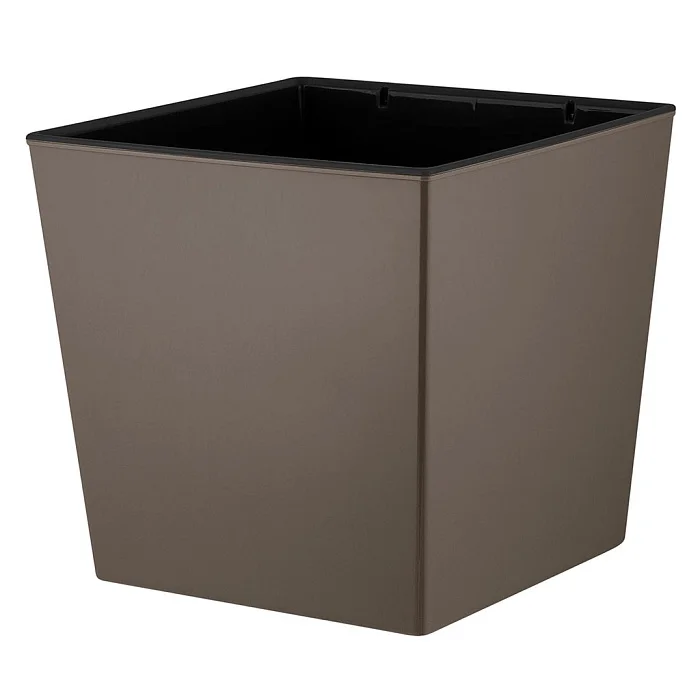 Горшок для цветов InGreen London CUBE 250х250х470мм 19,4л c дренаж. вставкой французский платан