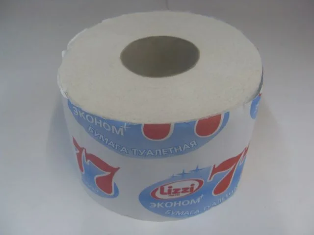 Бумага туалетная LIZZI ЭКОHОМ 77м однослойная, 1 рулон