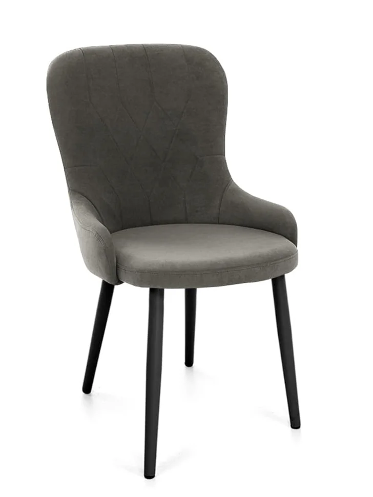 Стул Лотт (ткань Т190-горький шоколад) + ножки 1R32 (черный)