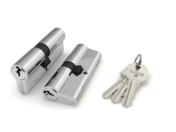 Цилиндр FUARO 100 CA 80 mm (35+10+35) CP хром 5 ключей