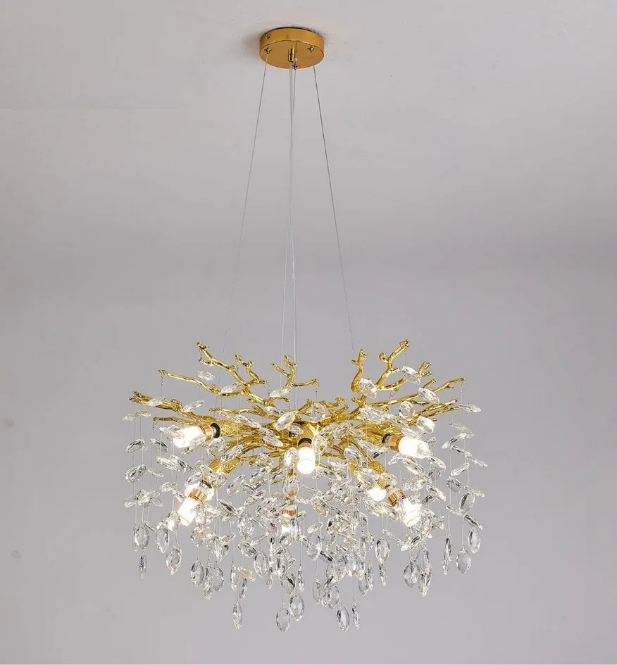 Люстра ROXANA 55 E14х8 R-600x1200-GOLD/CRYSTAL-220-IP20
