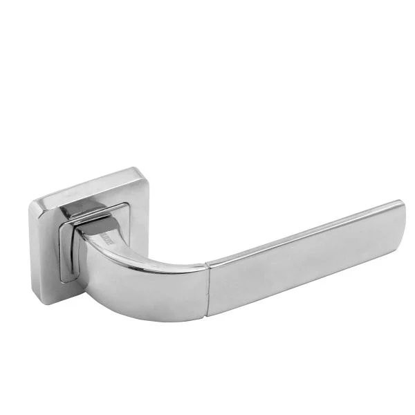 Ручка дверная АЛЛЮР квадратная АРТ "ДЕНИО" CP (2220) хром