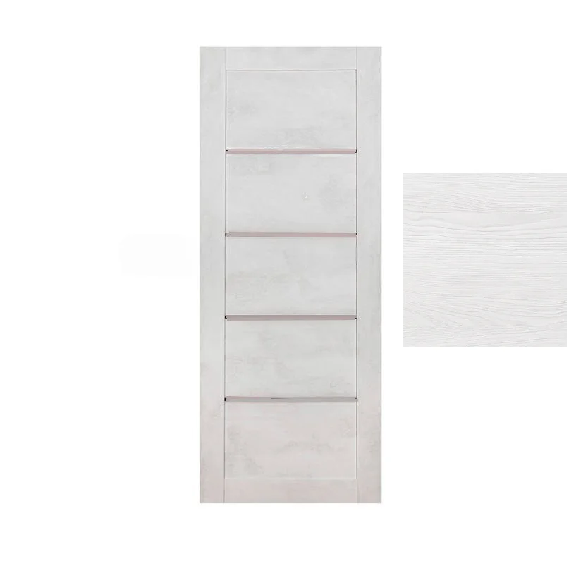 Дверь ТЕРРИ №101 Санторини, частичное стекло 60, еврошпон