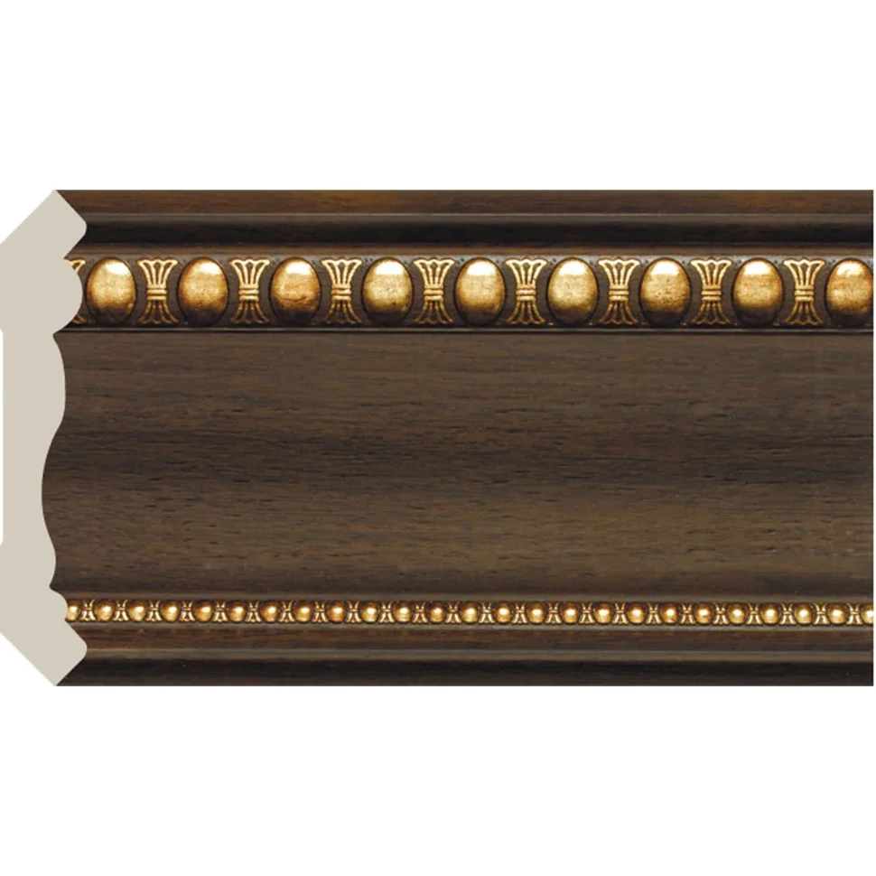 Багет интерьерный COSCA, "Ионики", Карниз 110, "Венге" 2,5м, арт.A110(1)/DB2