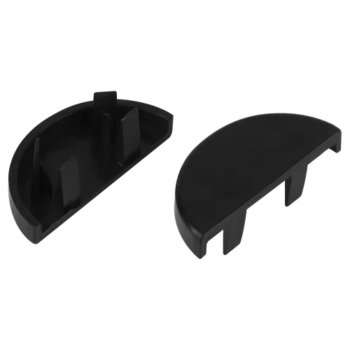 Заглушка ЭРА EC-KK-30-13-GR для полукруглого кабель-канала графит 30х13мм (2шт)