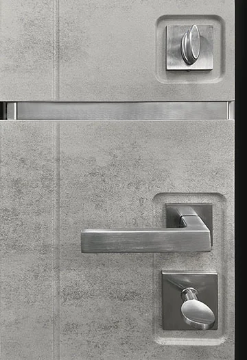 Дверь мет. ДВЕРИ РЕГИОНОВ ФЛАГМАН Z 985х2050 "Л" бетон графит/бетон светлый