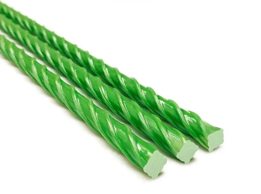 Колышки садовые композитные 10 мм х 1,5 м зеленые (50 шт)