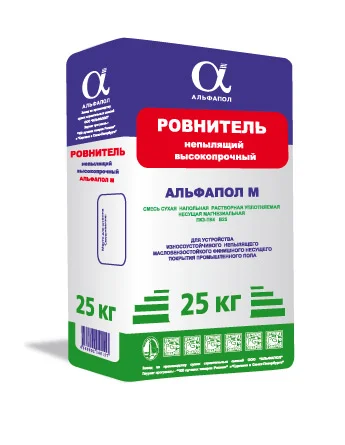 Ровнитель АЛЬФАПОЛ М промышленный магнезиальный 25 кг