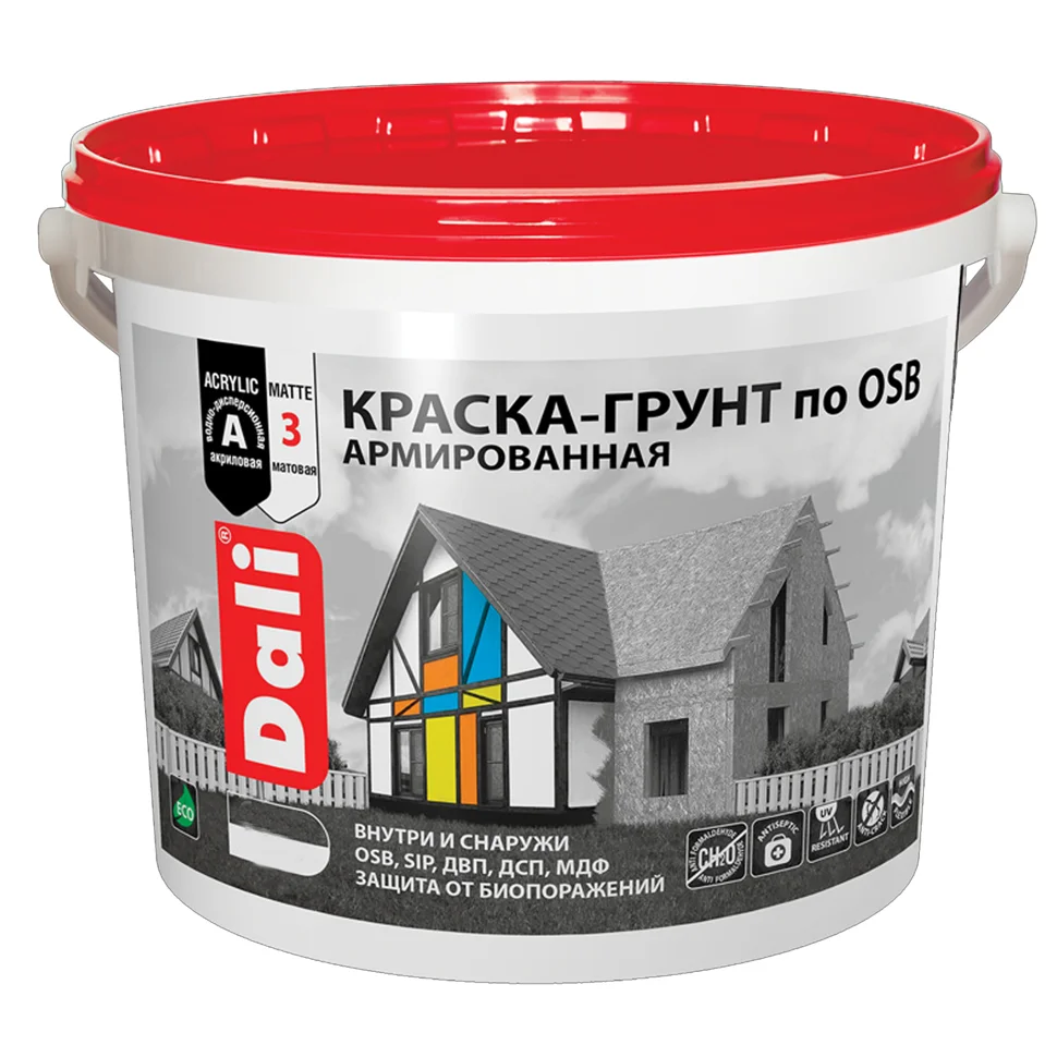 Грунт-краска по OSB армированная (база А) 3 кг DALI