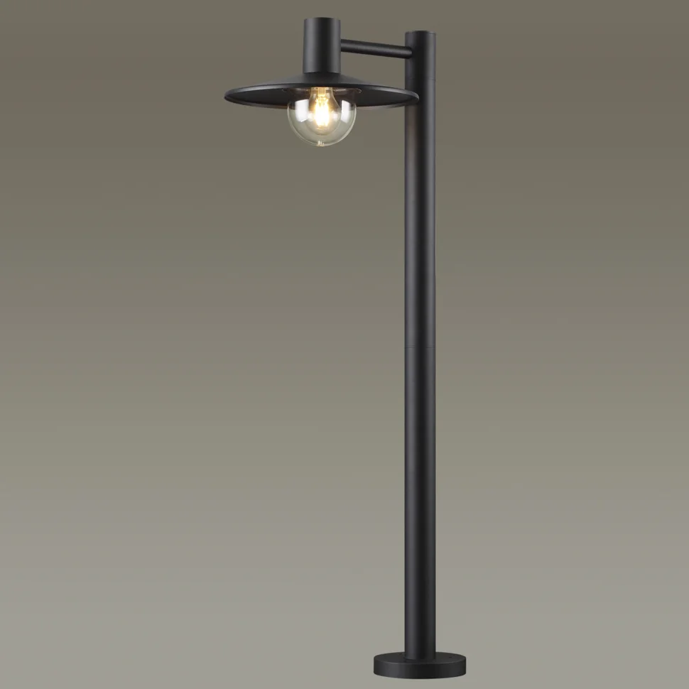 Фонарь уличный Сонекс 4833/1F NATURE ODL21 585 черный/стекло E27 1*40W IP44 FURCADIA