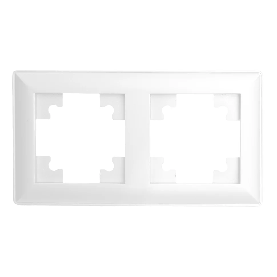 Рамка двухместная STEKKER Катрин, белый (PFR00-7002-01)