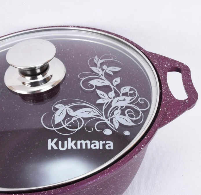 Кастрюля Kukmara k31tsm со стеклянной крышкой "Trendy style" (mystery), 3л