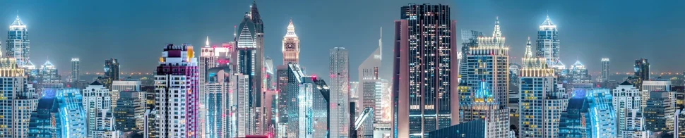 Панель-фартук АВС пластик фотопечать Огни большого города 3000*600*1,3мм ПАНЕЛЬПЛАСТ ЛАРДЖ