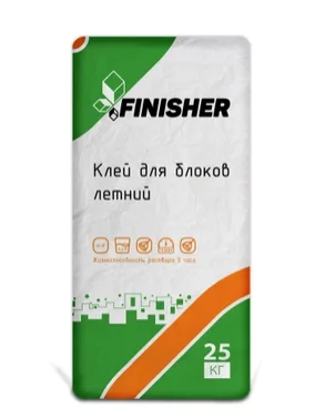 Клей монтажный FINISHER для газобетона 25 кг