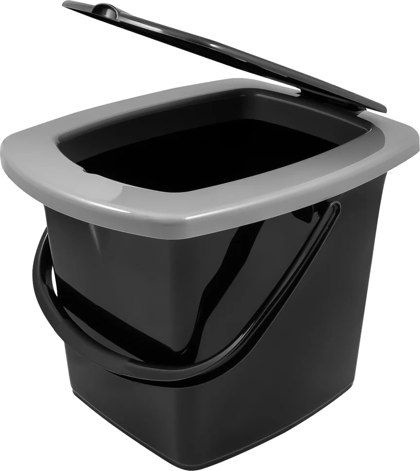 Ведро-туалет 16л черный