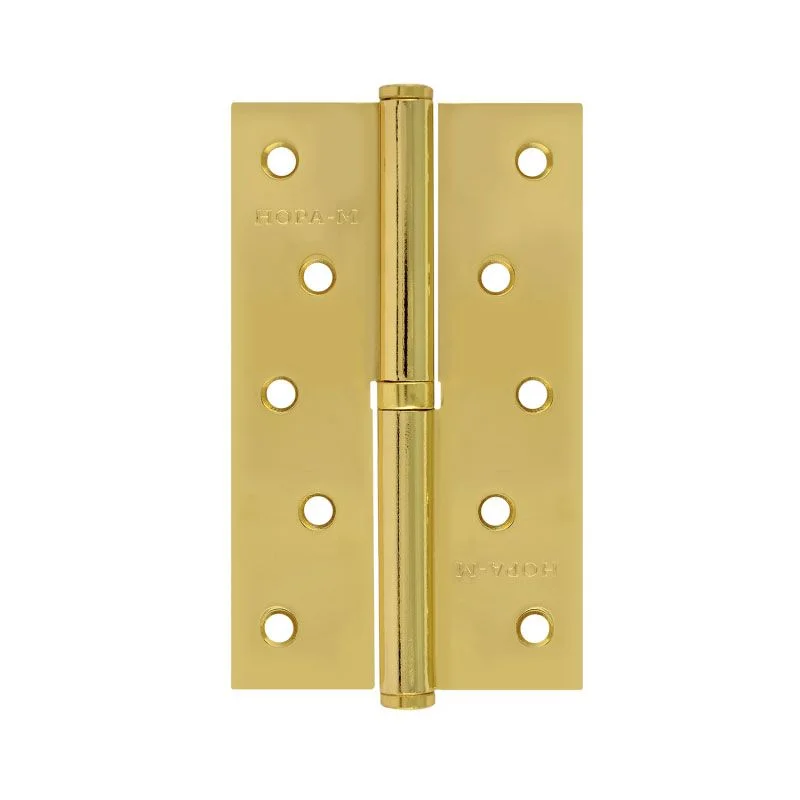 Петли НОРА-М 750-5" золото правая 125x75x2,5 (2шт)
